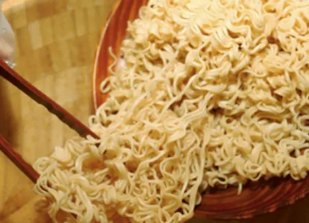 Instant noodles, hanging noodles, hollow noodles